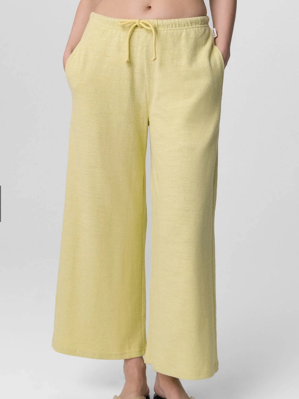 Mate the Label Regenerative Hemp Pant Zest S NWT